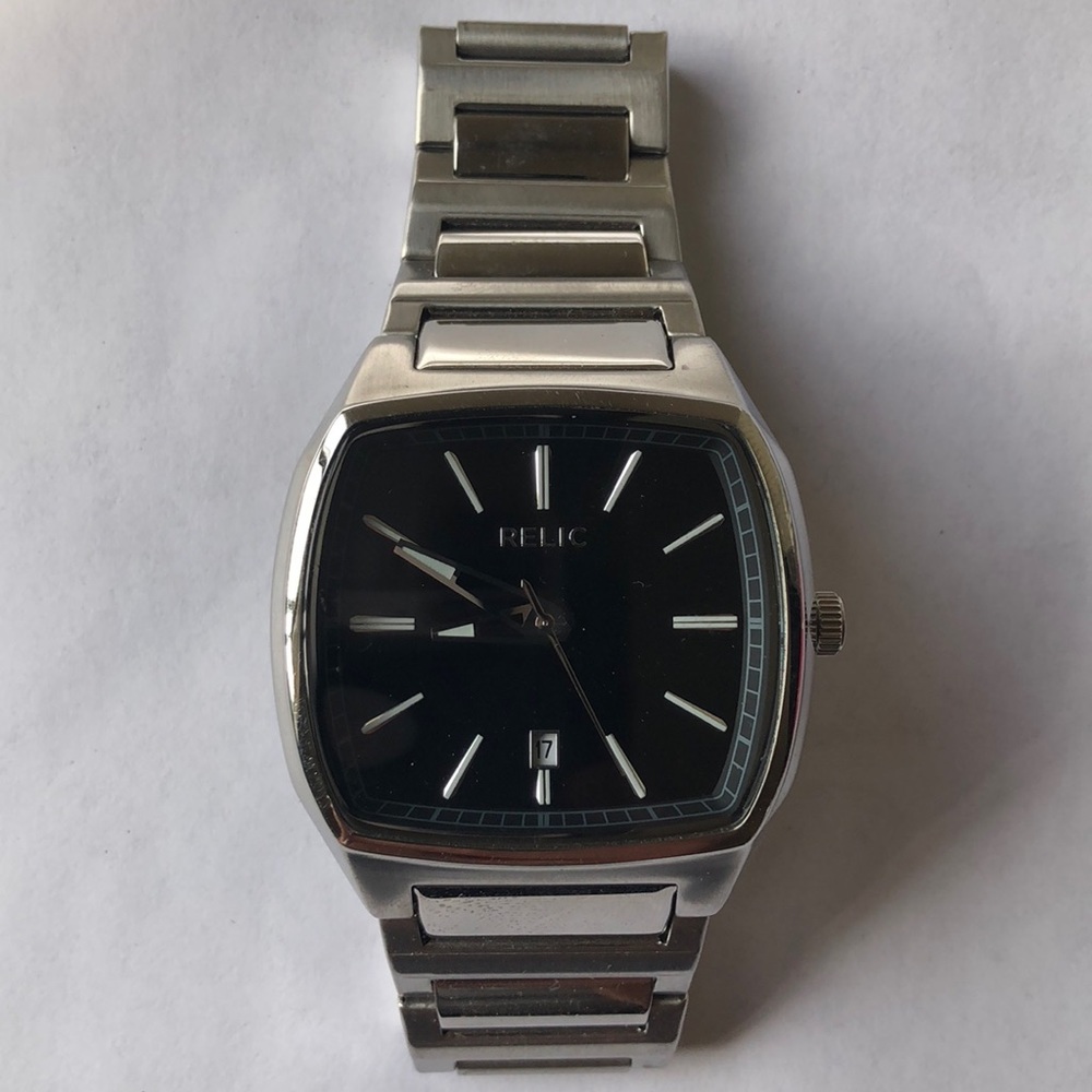 Men’s Silver Relic Analog Watch